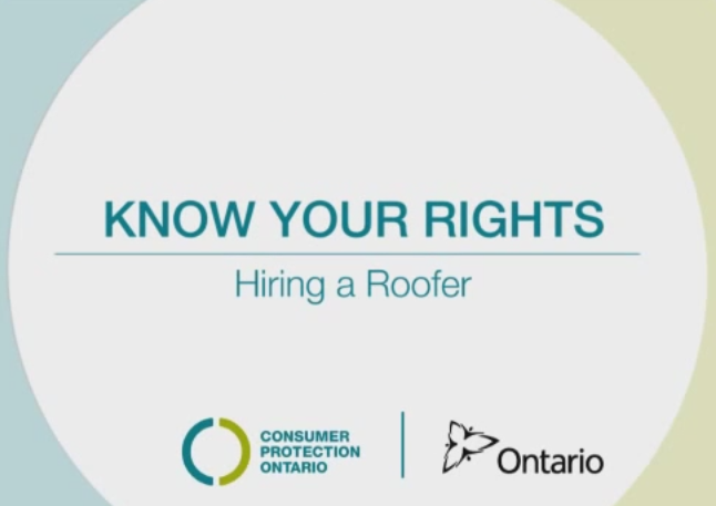 Know Your Rights before Signing with a Roofing Contractor in Ontario [Video]