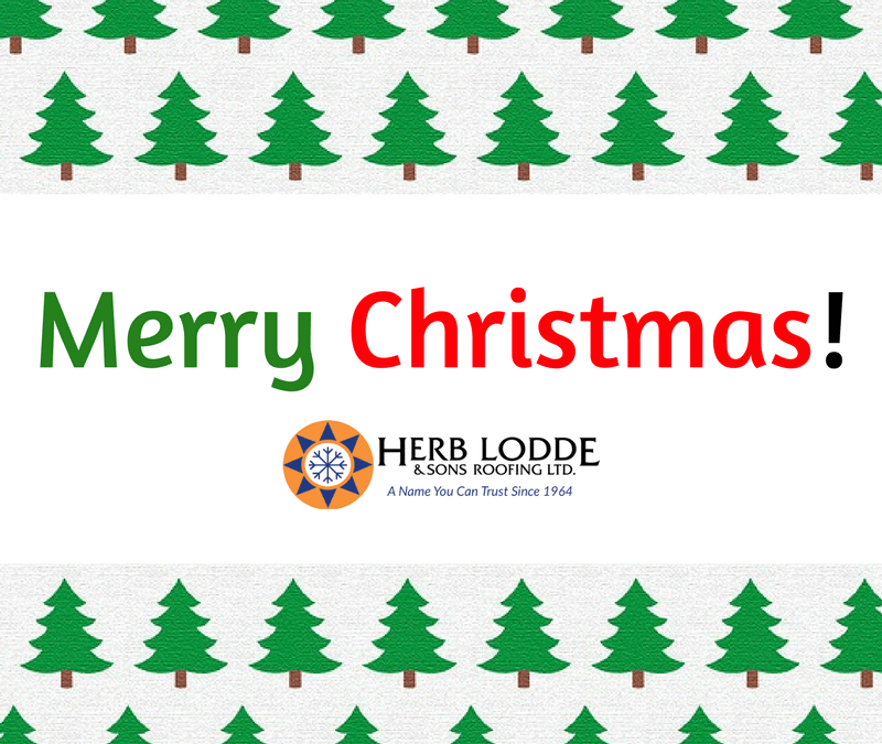 Merry Christmas and Happy New Year from Herb Lodde Roofing!